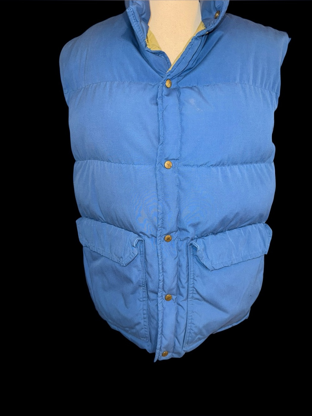 70’s 80’s Camp 7 Down Puffer Vest Blue Made in USA Boulder Colorado Men’s Womans
